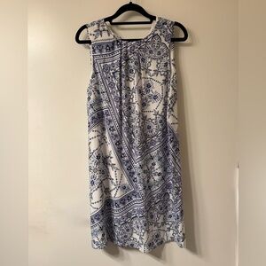 H&M Blue and White Floral Dress